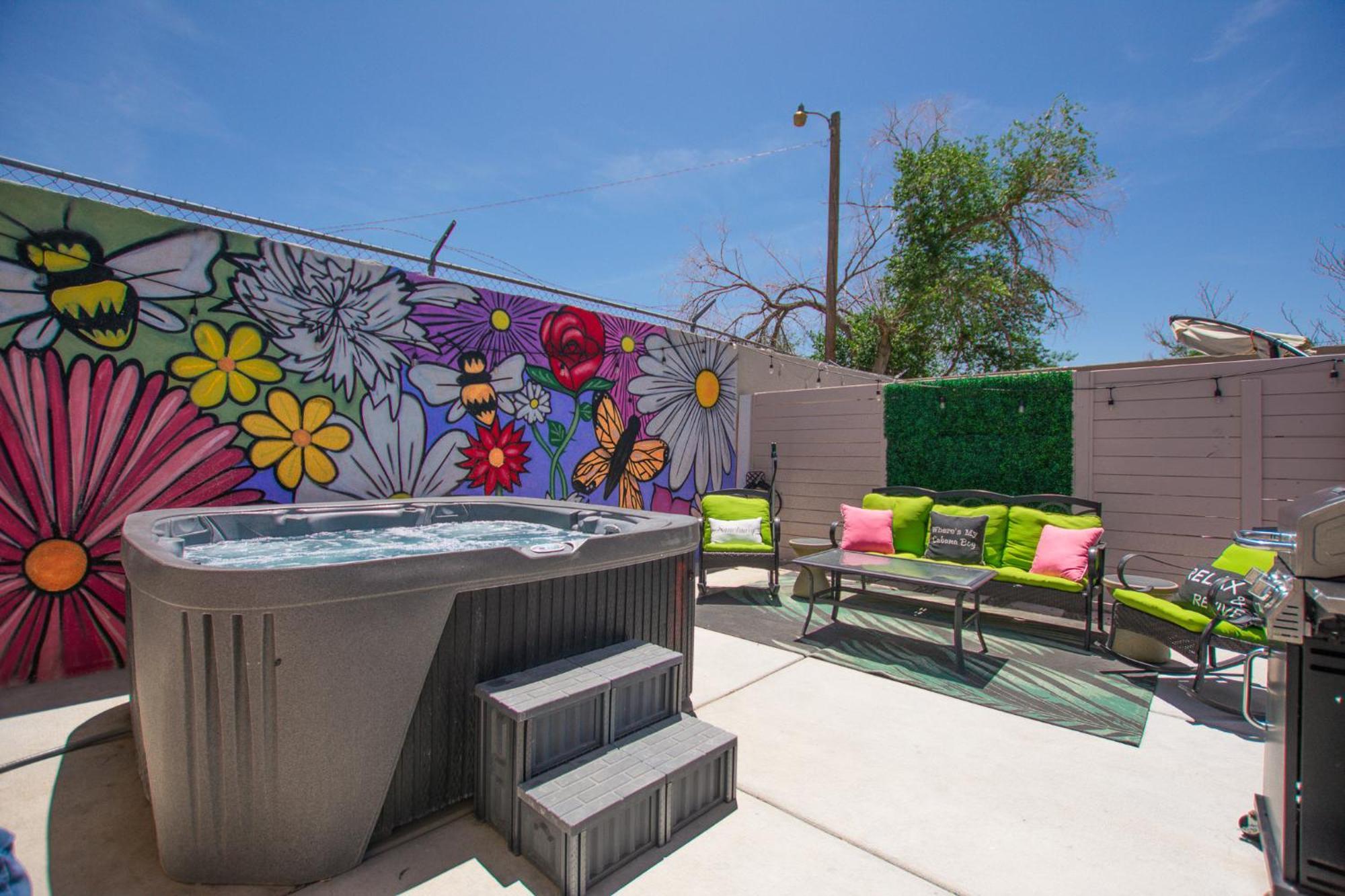 앨버커키 Bohemian Chic An Eclectic Escape-Hot Tub-Pet Friendly-No Pet Fees! 빌라 외부 사진